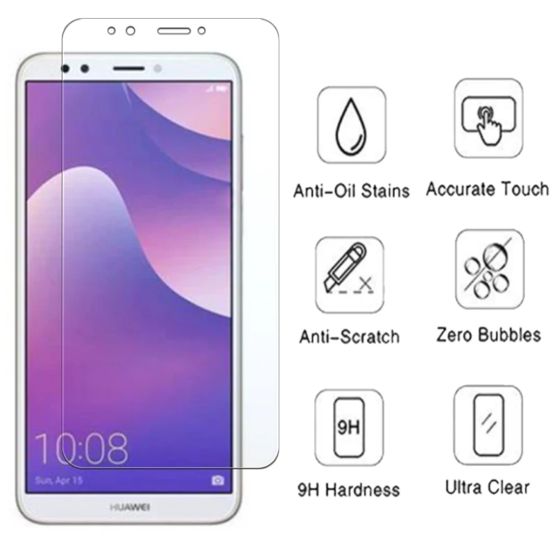 Защитное стекло для huawei y7 prime 2018 защитное huavei y6 y 7 y5 5 6 экрана 7y 5y 6y|Защитные стёкла