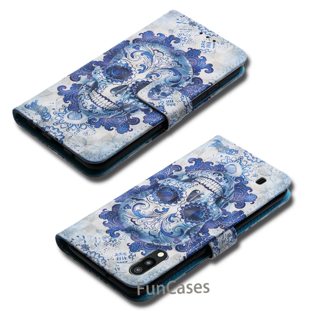 Coque Funda кожаный чехол для samsung M10 Роскошный PU Vision раскрашенный Galaxy SM-M105F | Мобильные