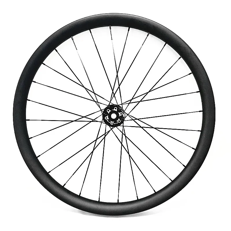 29er дисковые Углеродные mtb колеса 40x28 мм ассиметричные бескамерные передние