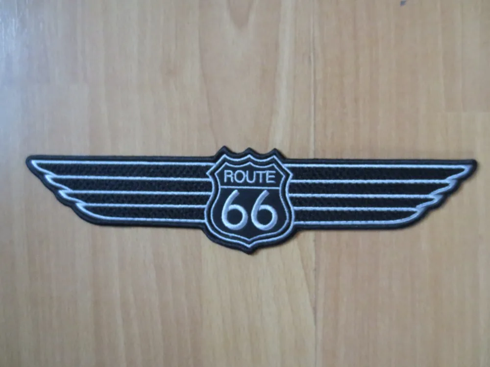 10 дюймов 66 нашивок с вышивкой белый на черном для мотоциклетной куртки 26 см * 6