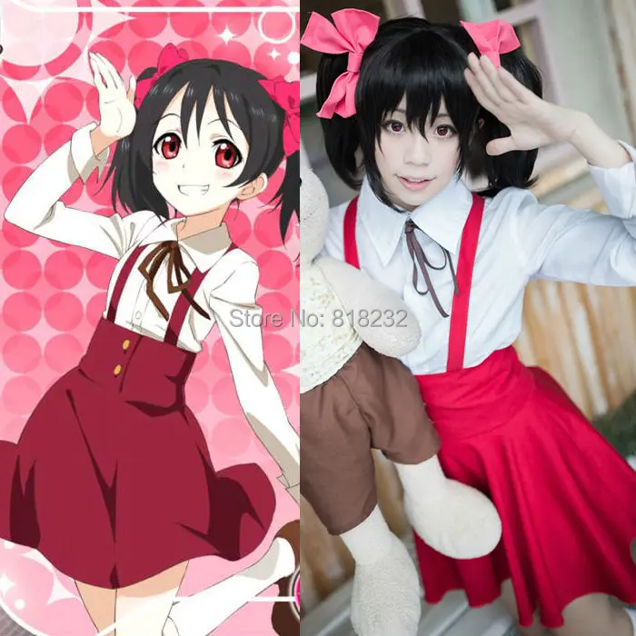 Love Live School Idol Project Nico Yazawa JK школьная форма рубашка юбка наряд Аниме косплей