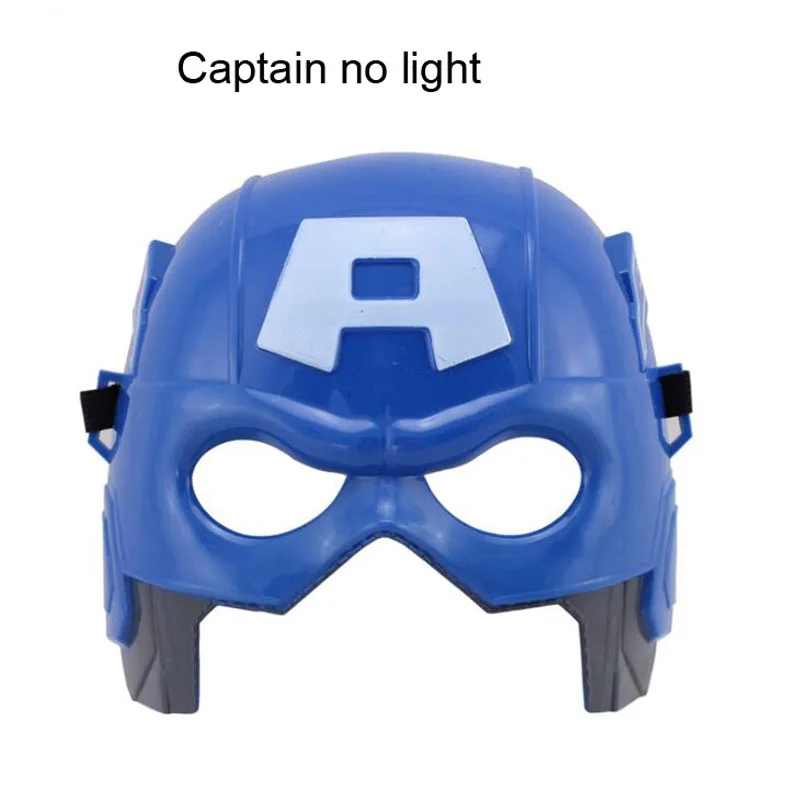 Captain 20 шт./лот, детская Праздничная маска, Мстители, супергерои, косплей, реквизит, Бэтмен, Железный человек, Капитан Америка, Человек-паук, маски для детей - Цвет: Captain