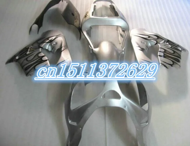 

Dor-silver black Kawasaki ZX9R 2002 2003 02-03 Ninja zx-9r 2002-2003 zx-9r 02 03 ABS Fairing Set Plastic D