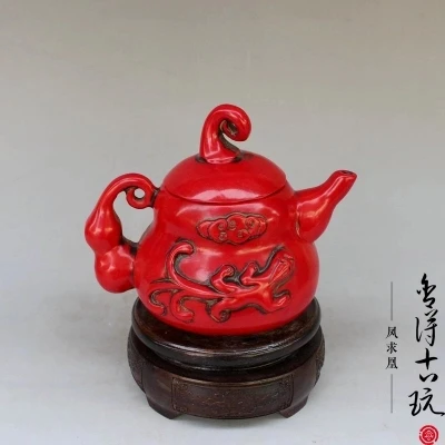 

Imitating red coral (gourd. teapot) ornaments for home decoration