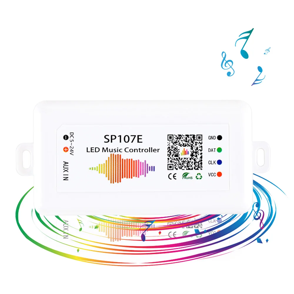 SP107E SPI WI-FI Bluetooth Pixel IC контроллер смартфон приложение для WS2812B WS2813 SK9822 SK6812 RGBW LPD8806 полосы DC5-24V