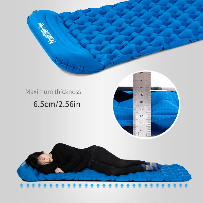 Туристический коврик Naturehike из нейлона и ТПУ легкий влагостойкий воздушный