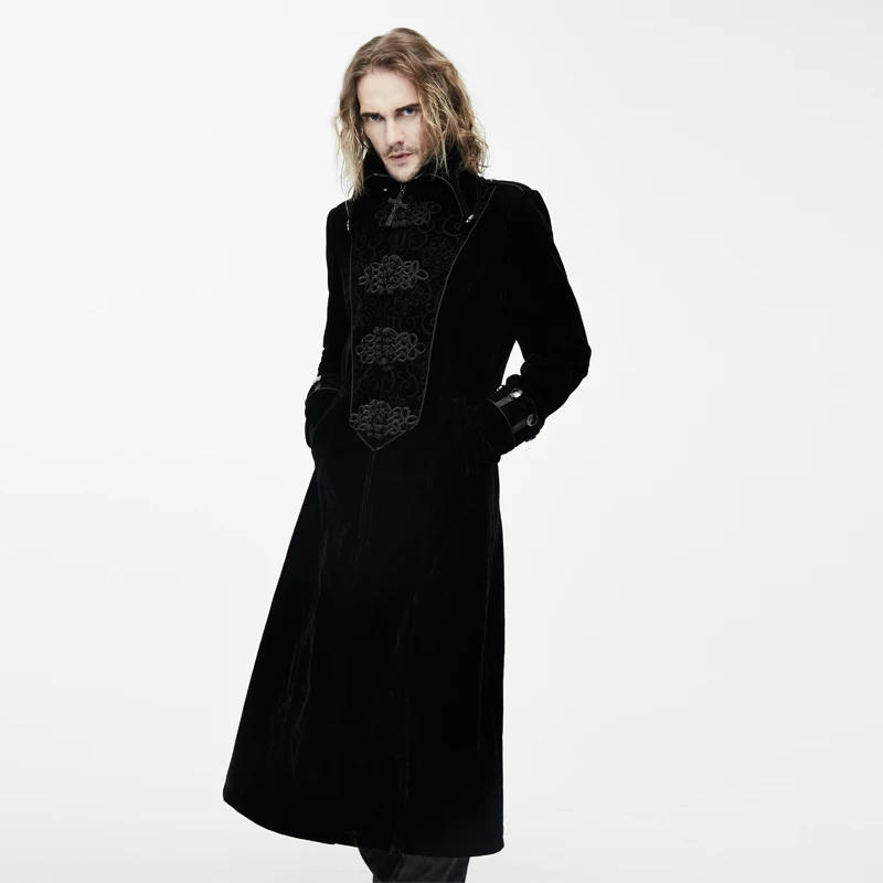 2020 дьявол модные готические джентльменские Длинные куртки в стиле стимпанк