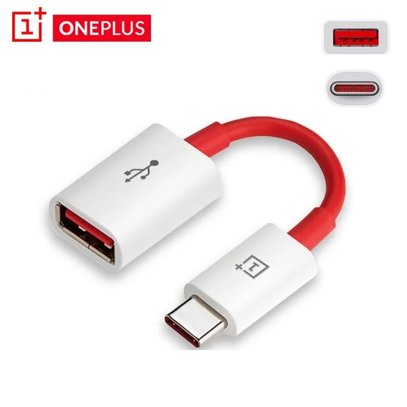 100% Оригинальный Oneplus 6 6T 5 3 т наборами по 2 Тип usb C Кабель адаптер On The Go 12 cm для детей
