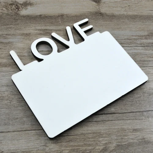 10 шт./лот сублимационные пустые деревянные фоторамки сделай сам рамка love MDF