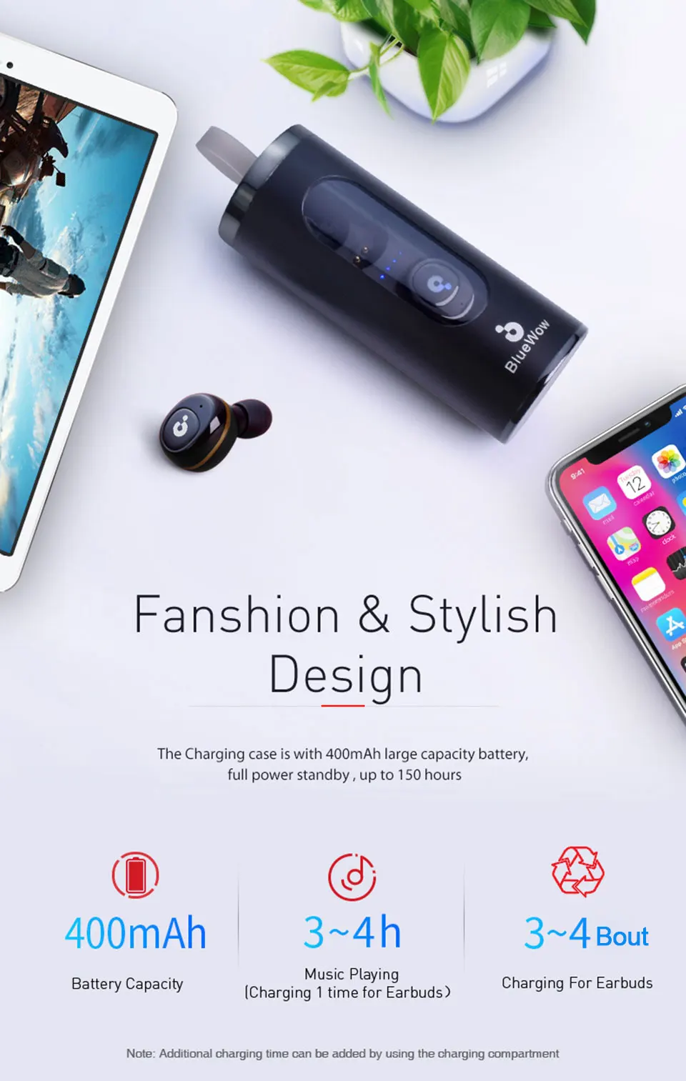 Bluetooth 5,0 настоящие беспроводные Bluetooth наушники Hi-Fi стерео мини Спортивные Беспроводные наушники с шумоподавлением Bluetooth гарнитуры