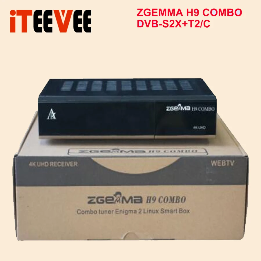 Новинка 2019 года 4K UHD ZGEMMA H9 обнаружитель Linux OS 2 * WiFi внутренний 1 Ci Plus DVB S2X + T2/C Двойные