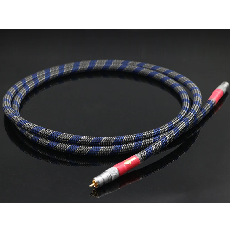 

Hi-End 8N OFC Ortofon Hifi Coaxial Cable High Quality DAC 75ohm hifi Digital RCA Cable