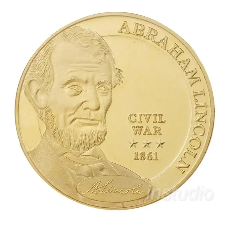1861 монеты из США сувенирные Lincoln Lucky Coin Hacker Coins коллекция подарок