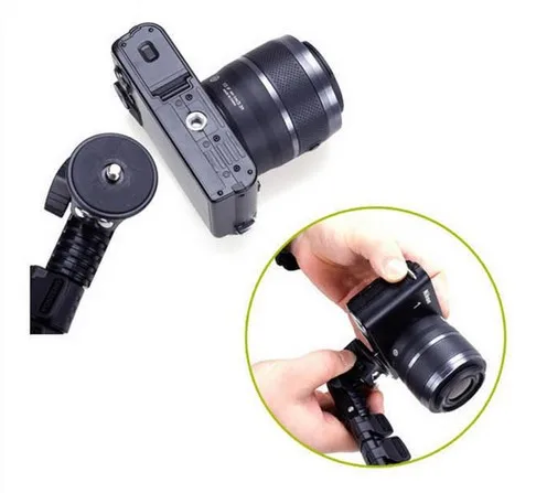 Алюминиевый телескопический ручной монопод 123 см с адаптером для штатива и