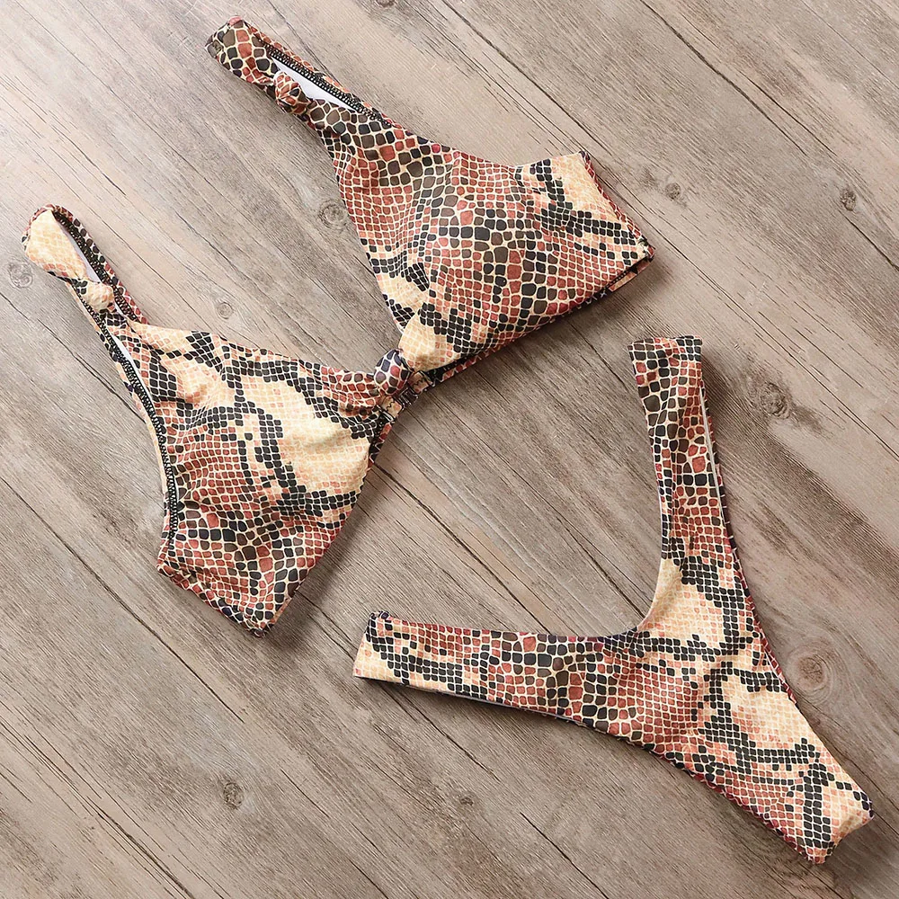 Женский купальник с бантиком MOOSKINI бикини пуш ап Бразильское со стрингами 2019| |