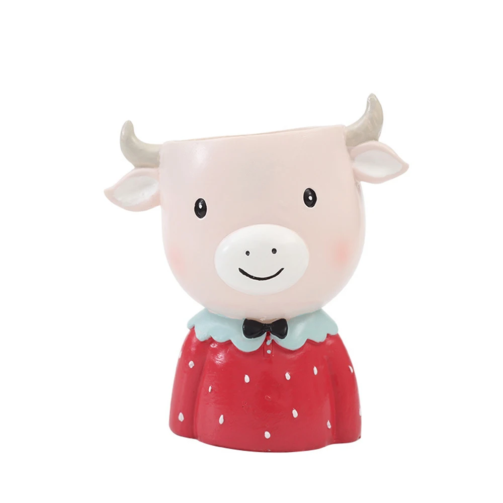 Цветочный горшок мультфильм Животные Настольный цветочный растительные горшки