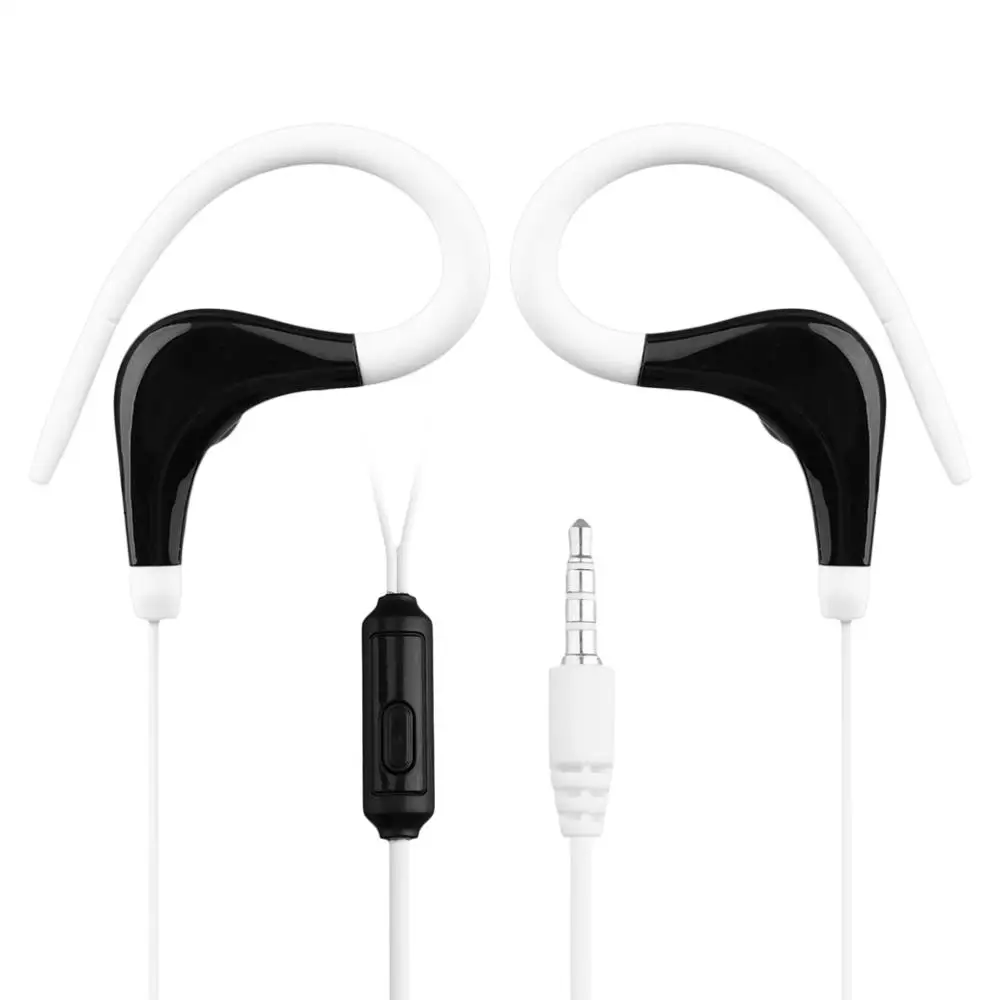 White Модные ушные крючки спортивные бег наушники KY-010 бег стерео бас Музыка гарнитура для многих мобильный телефон Высокое качество - Цвет: White