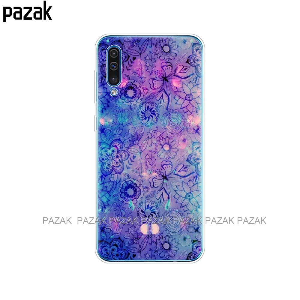 61376 Чехол для Samsung Galaxy A50, силиконовая прозрачная задняя крышка, чехол для телефона Samsung A50 A505 A505F, SM-A505F, мягкий чехол 6,4, чехол, бампер - Цвет: 61376