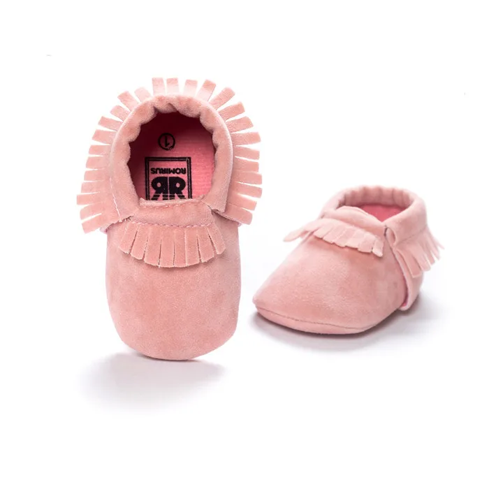 

hot moccs pink color baby girls boys shoes First Walkers baby moccasins Soft Bottom Tassels Newborn Shoes Bebe.CX20C