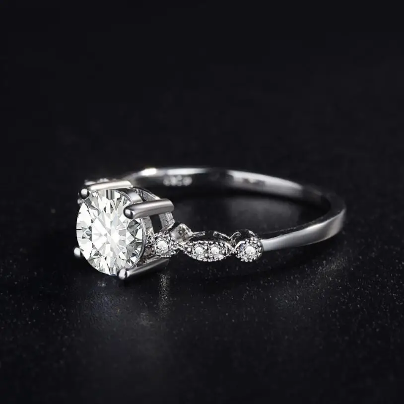 Kuziduocai New Fashion Jewelry Dazzling Zircon Stainless Steel Sprout Abundant Vigorous Wedding Bride Rings For Women Anillos | Украшения и