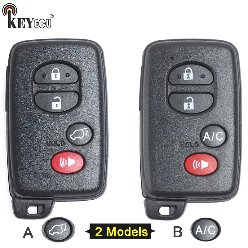 Запасной пульт дистанционного управления KEYECU для Toyota Prius Land RAV4 Cruiser Sequoia Чехол
