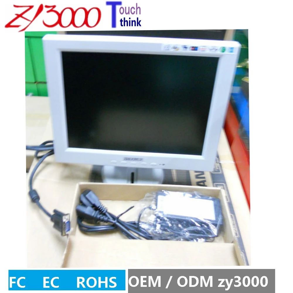 Гарантия 1 год 12 дюймов 4:3 1024*768 VGA dc12v вход дешевый 4 провода USB резистивный