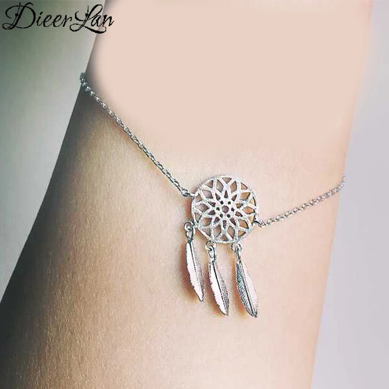 Женский браслет из серебра 925 пробы с перьями|bracelets for|sterling silver bracelet925 sterling bracelet |