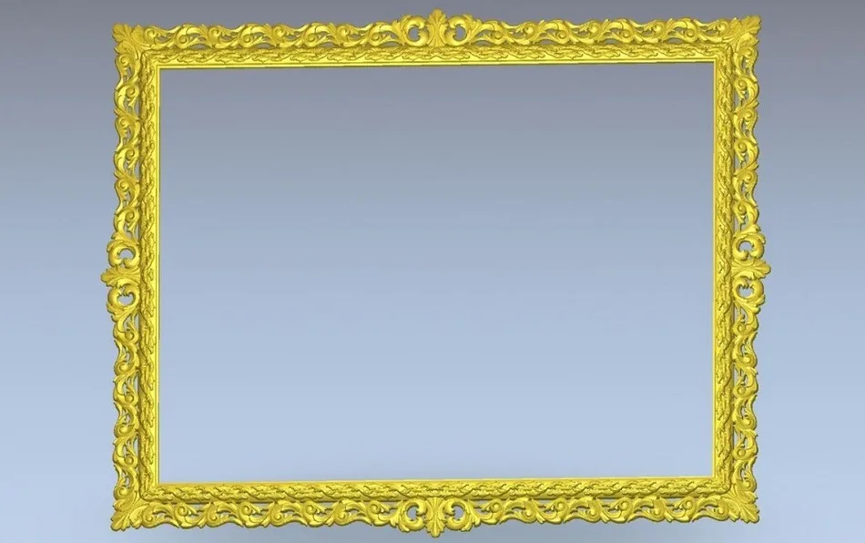 

3d model design exclusive simple flower frame relief for cnc machine in STL file format --8