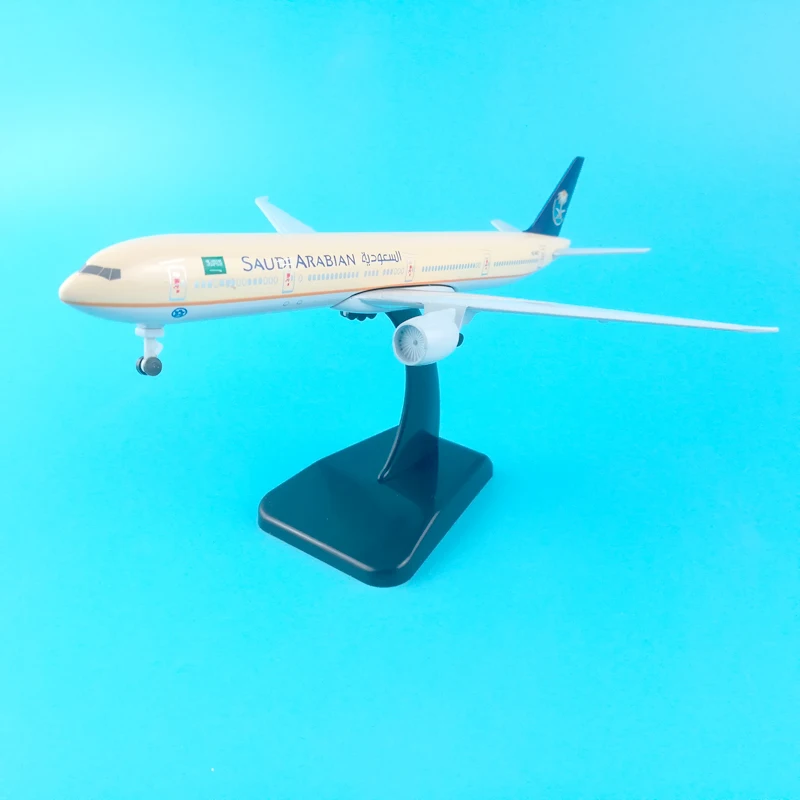 20 см SAUDI ARABIAN B777 модель самолета из металлического сплава Игрушечная колеса
