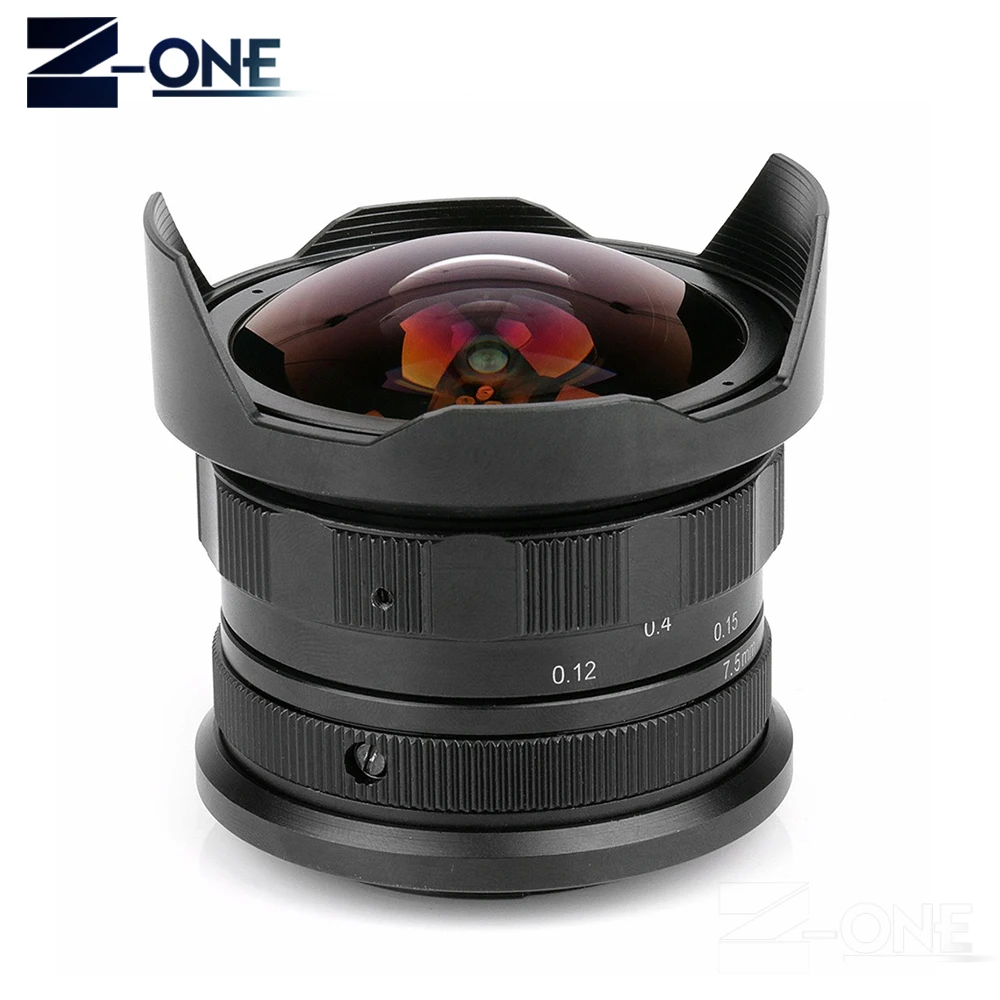 Ручная линза рыбий глаз для Canon EOS M M1 M2 M3 M5 M6 M10 M50 M100 новая камеры 7 5 мм F2.8 объектив