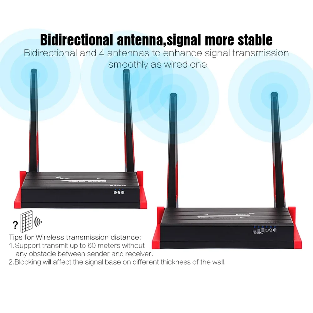 TreasLin Беспроводной HDMI Extender/адаптер/ключ 984 футов (HDMI передатчик + приемник)