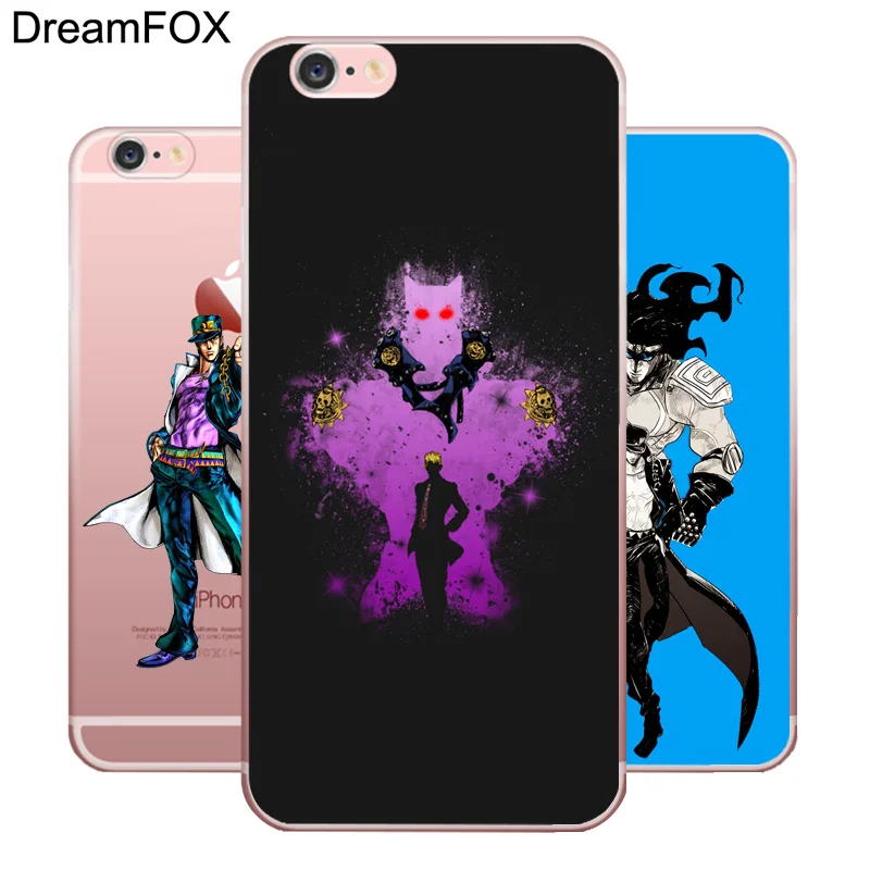 DREAMFOX N081 Jojo Необычные Приключения Мягкий ТПУ силиконовый чехол для Apple iPhone XR XS Max 8X7