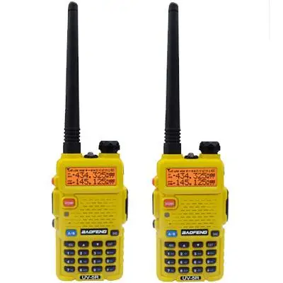 2pcs Original BAOFENG UV-5R  Dual Band Two-way Radio Free Earpiece Baofeng UV 5R walkie talkie UV5R 5w portable radio