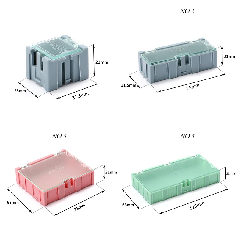Mini Storage Box SMD SMT IC Electronic Component Container Case Diy Practical for Small Jewelry Tool Bead Pill | Инструменты