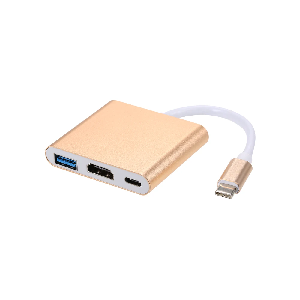 USB 3 1 кабель с разъемами типа C и 0/HD/ Type-C HUB USB-C 3-в-1 адаптер ключ для док-станции