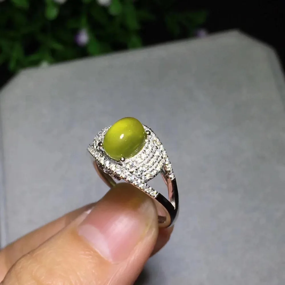 Женское кольцо из серебра 925 пробы 6 х8 мм|fine jewelry|gemstone jewelrygemstone rings silver |