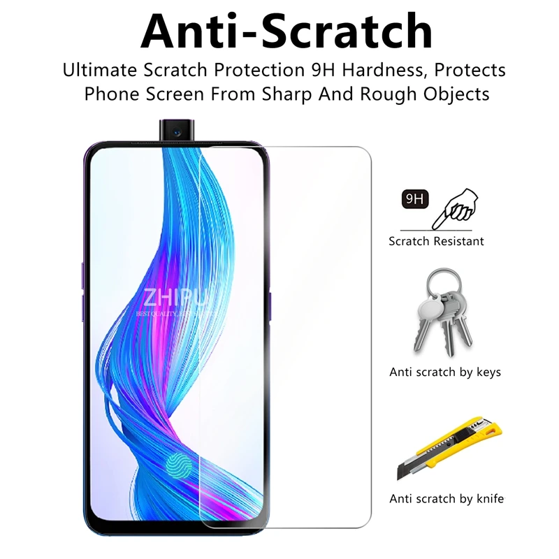 Закаленное стекло для Realme X 2 шт. 2.5D 9H закаленное премиум-класса RMX1901 защитная