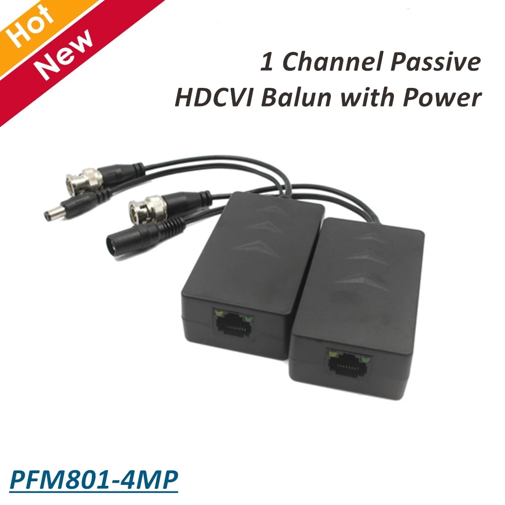 Оригинальный Dahua 1 канальный пассивный HDCVI Balun с мощностью аксессуары HDCVI|balun|balun