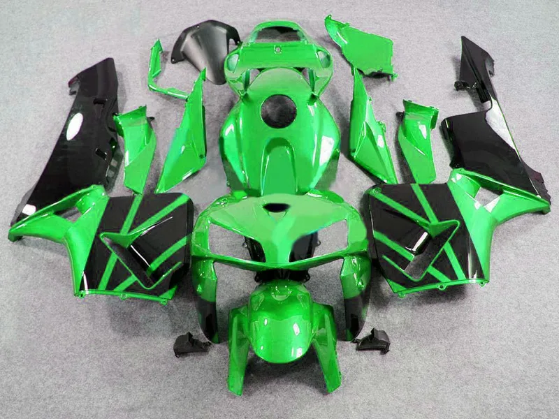 Литой под давлением Пластиковый обтекатель комплект для Honda CBR600RR 05 06 зелено