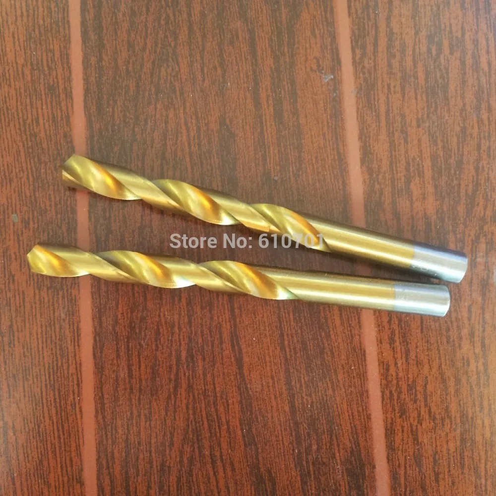 12,0 мм 2 шт с титановым покрытием Профессиональный Прямой хвостовик сверла из быстрорежущей стали новые