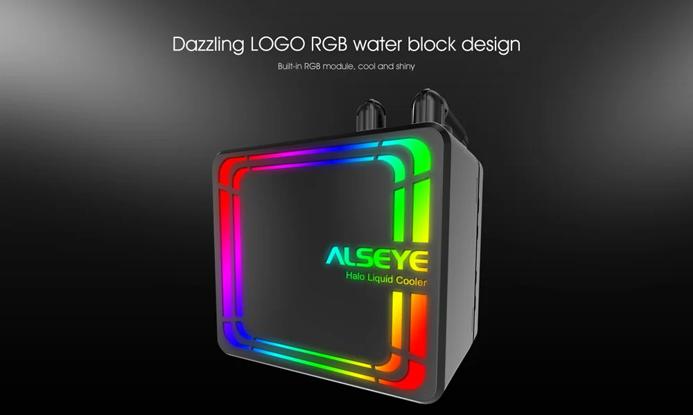 ALSEYE H240 водяное охлаждение RGB Вентилятор охлаждения воды 120 мм ШИМ вентилятор кулера для LGA 775/115x/ 1366/2011/AM2/AM3/AM4