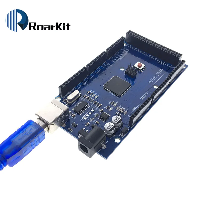 Плата Mega 2560 R3 Mega2560 REV3 (ATmega2560 16AU CH340G) с USB кабелем совместимым arduino 1 компл.|mega2560 r3|usb