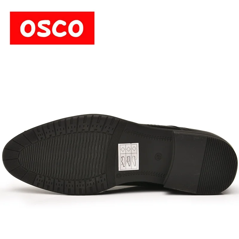 OSCO Formal Oxfords Lace Up Office Business Dress Men Shoes Summer Punch Breathable Hollow Leather British Casual Sandals | Обувь
