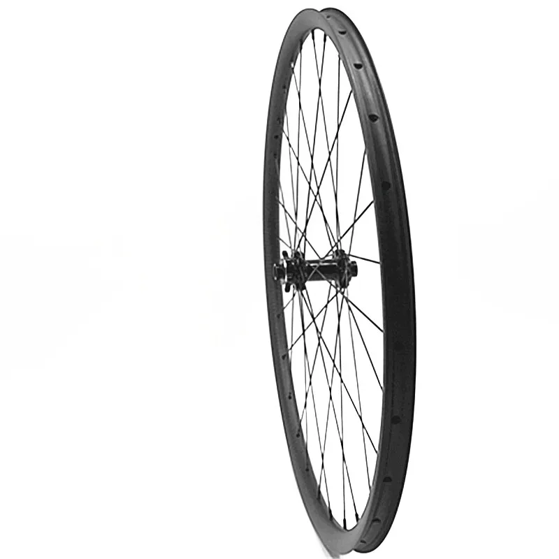 Горных велосипедов Родас mtb 29 бескамерные 29er 34 мм M32 100*15 мм через ось стальной диск mtb Колесная 3 К твил Аро 29 mtb углерода колеса
