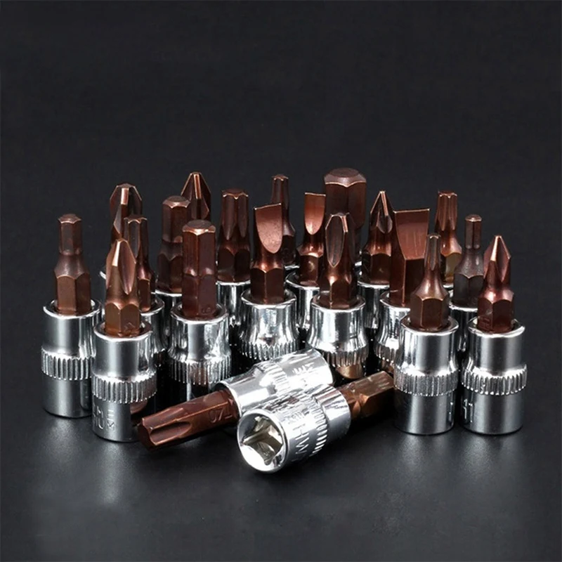 21 шт. шестигранных бит шестигранный ключ трещетка привод адаптер Комплект 1/4