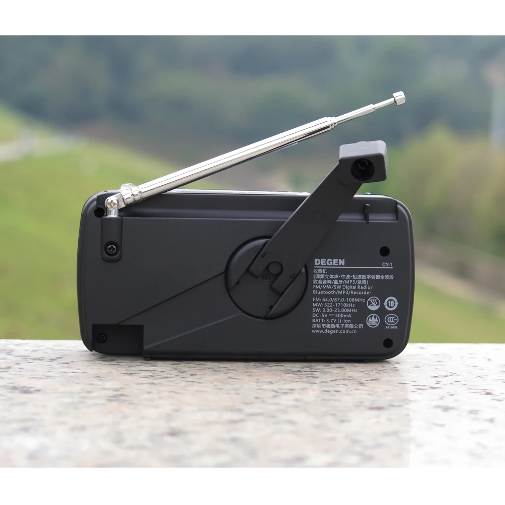 DEGEN CY 1 Dynamo Solar аварийное радио FM /MW/ SW будильник портативное коротковолновое с ЖК