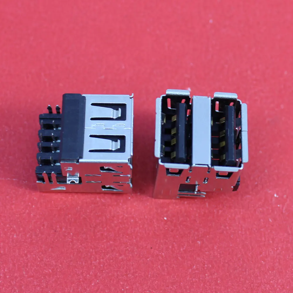 

ChengHaoRan 1Piece New USB jack Double USB connector plug socket common use for PC