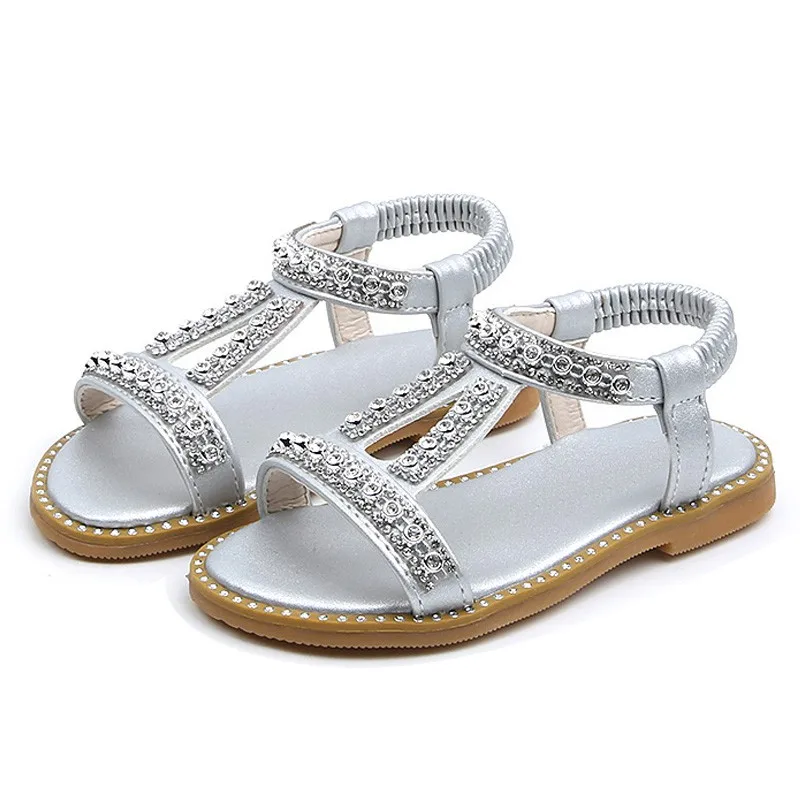 

Children Toddler Kids Baby Girls Summer Pearl Design Single Princess Shoes Sandals