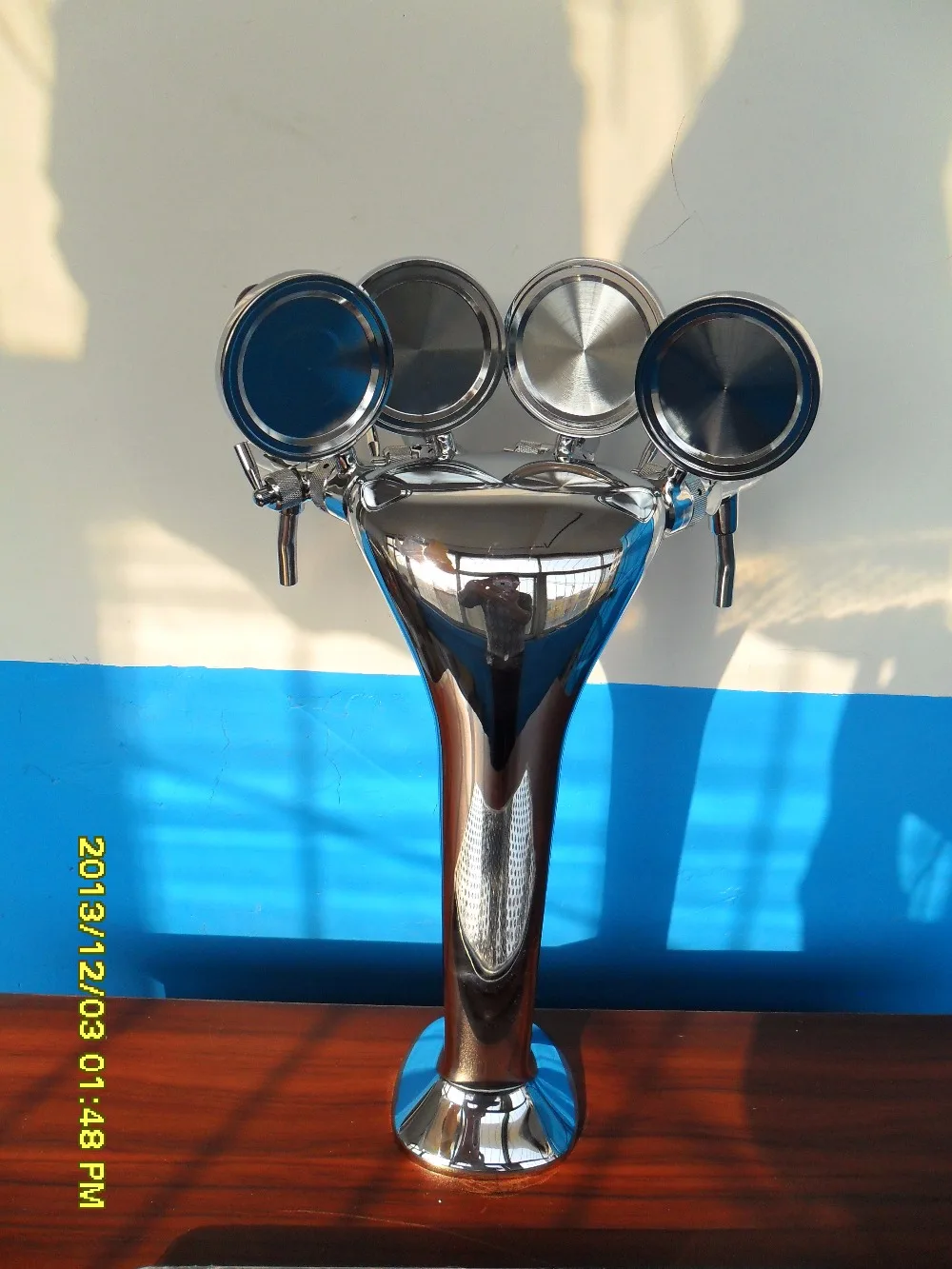 Keg Kegerator пивная модель/4 смесителя для пива/пивная колонна башня серебристого