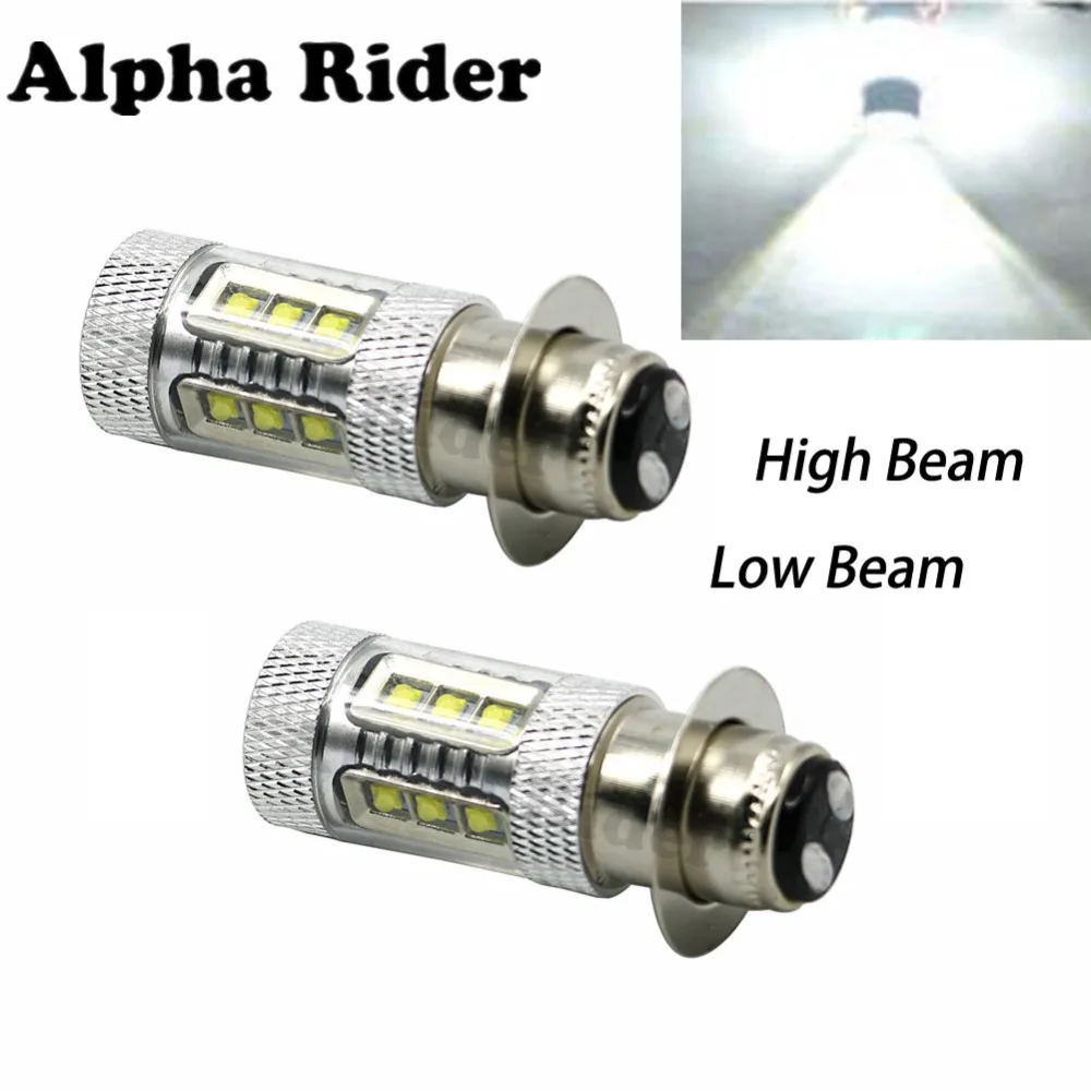 LOW HIGH BEAM FOR YAMAHA RAPTOR 660 SUPER WHITE 80 Watt LED HEADLIGHTS BULBS | Автомобили и мотоциклы